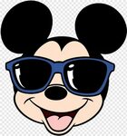 Cartoon Glasses - Mickey Mouse Head Transparent, Transparent
